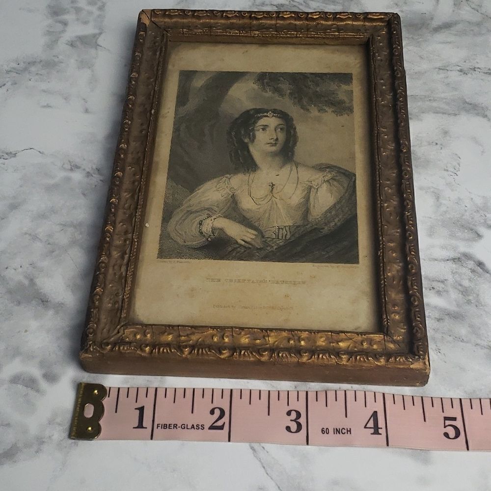 Vintage Victorian Engraved Photo The Chieftain's Daughter - Picture 12 of 12